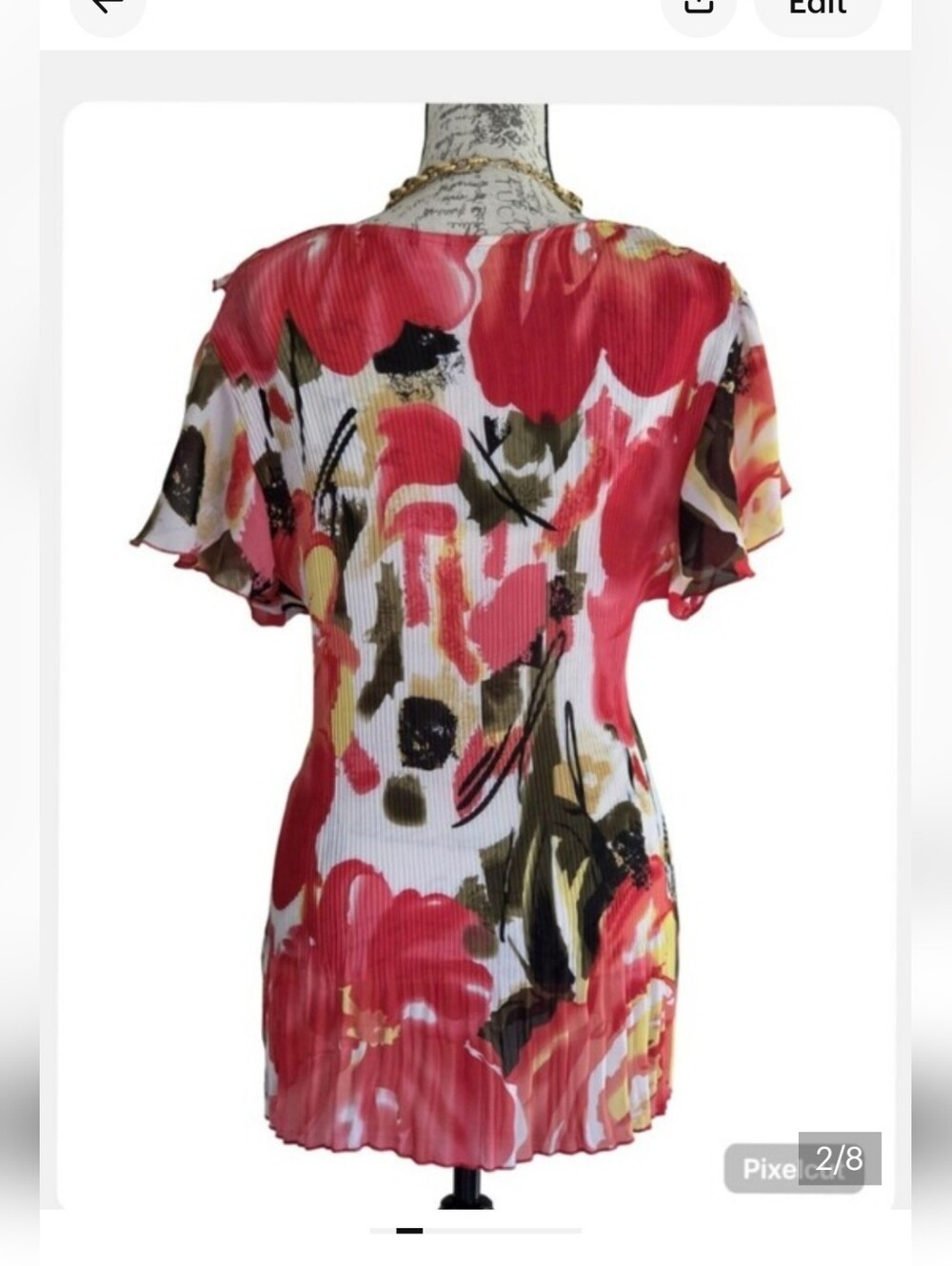 Cato Sheer Ruffled Blouse. - Picture 2 of 8
